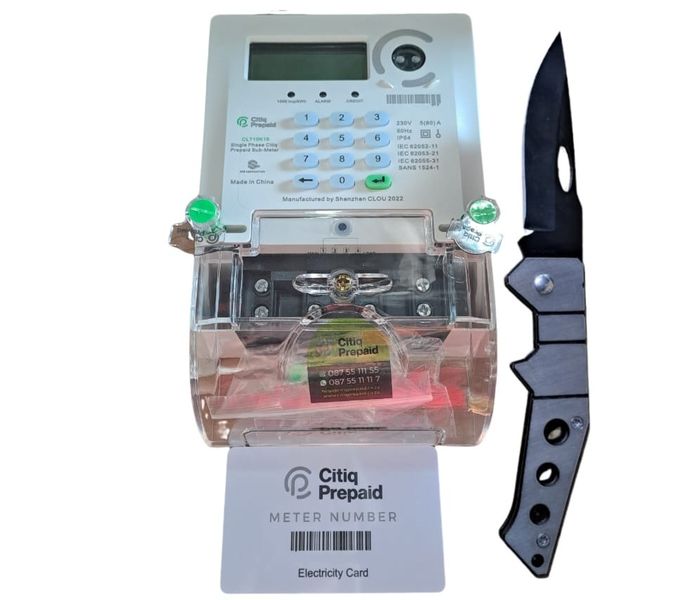 Prepaid Electricity Meter and Pocket Knife