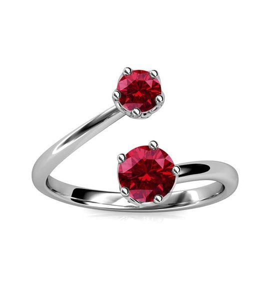 Crystalize 925 Silver January Birthstone Ring with Swarovski Crystals