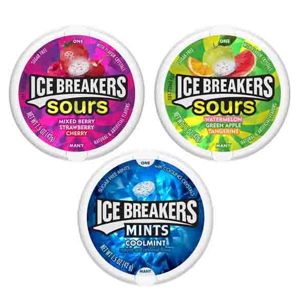 Ice Breakers MiniVariety Pack (Sours And Mint) 150g Shop Today