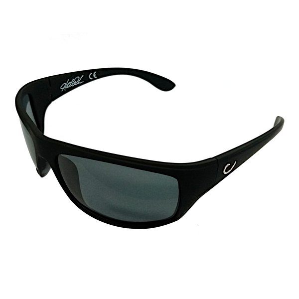Mustad Polarised Sunglasses Black Frame Smoke Lense (HP101A-2)