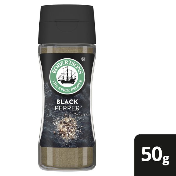 Robertsons Ground Black Pepper Seasoning 50g