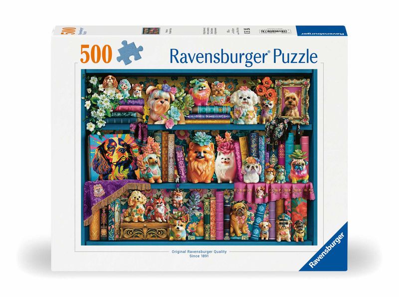 Ravensburger 500 Piece Puzzle Precious Porcelain Pups