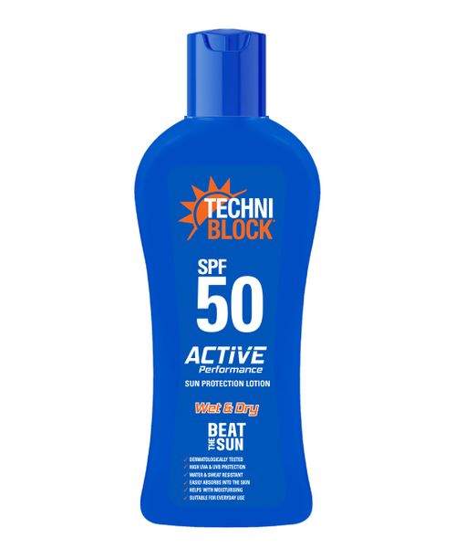 Techniblock Sunscreen Lotion Wet &amp; Dry SPF50 250ml