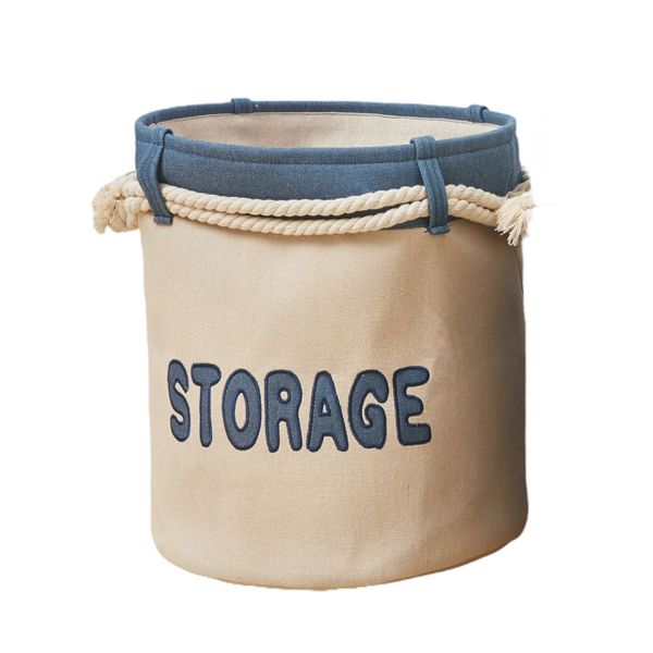 Fresh Linen Durable Home Storage Bag Laundry Bag Toy Storage Bag 40x35cm
