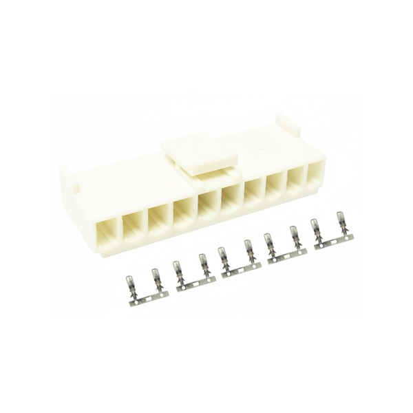 XY135-10HT: 3.96mm 10-Way Locking In-Line Wire-to-Board Housing