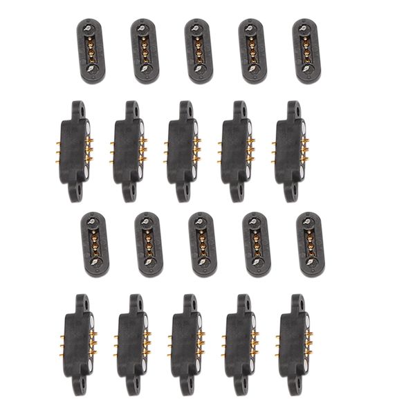 10 Pairs Spring Loaded Magnetic Pogo Pin Connector