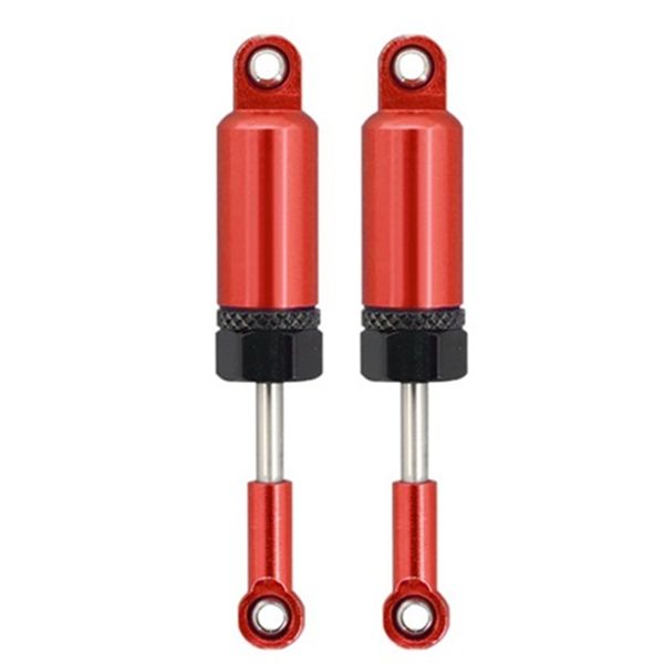 2Pcs Aluminum Alloy Shock Absorber For 1/16 Rc Crawler Wpl B16 Red