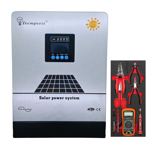 Tempeest 5.5kva Pure Sinewave Inverter and Ampro 6 Piece Electrician Set