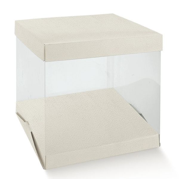 Extra Large Wedding Cake &amp; Gift Box - 500 x 500 x 540mm - Embossed Pearl