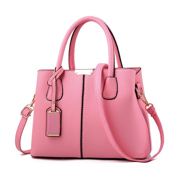 Ladies Elegant Pink Classic Handbag (HB-DS463-PI)
