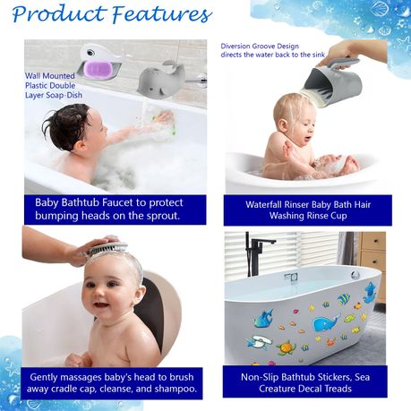 Baby bathtub shops for double sink