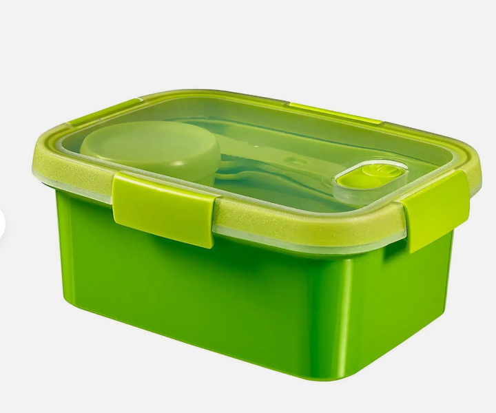 Rectangular Food Containers Lunch Box with Cutlery Set - 1.2L