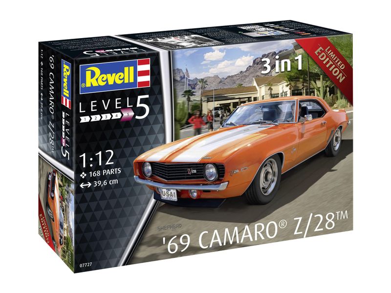 Revell 1/12 1969 Chevrolet Camaro Z/28 Car Plastic Model Kit