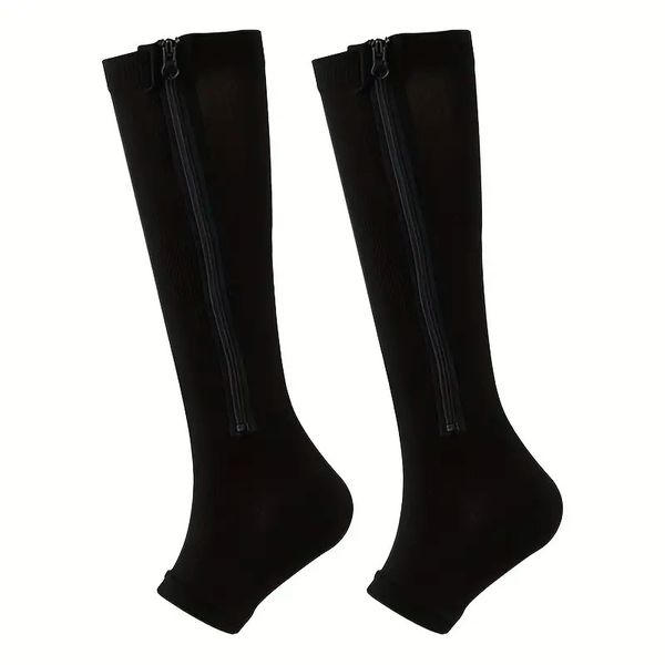 Side Zipper Compression Socks