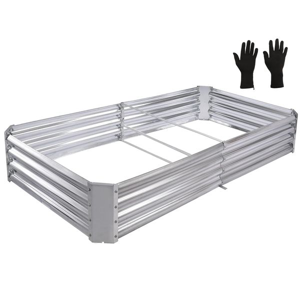 Galvanised Metal Raised Bed Vegetable Planter Box For Outdoor - Extra Large