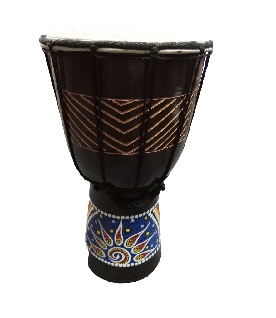 Djembe Drum Dark Carved Gecko Sun Dots -Treatment Oil - Care