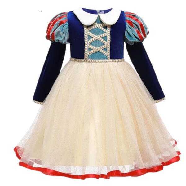 Long Sleeve Snow White Dress