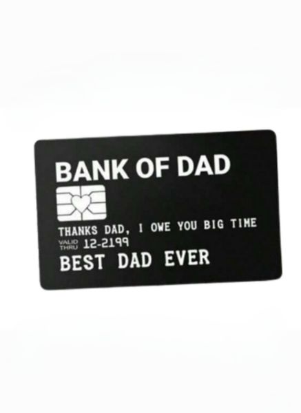 Bank Of Dad Card - Thanks Dad I Owe You Big Time