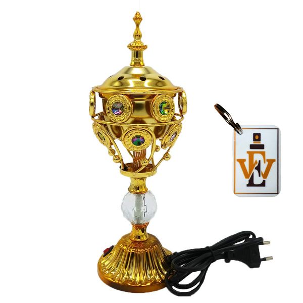 Kivalo Electrical Bakhoor Incense Burner and Keyring Combo