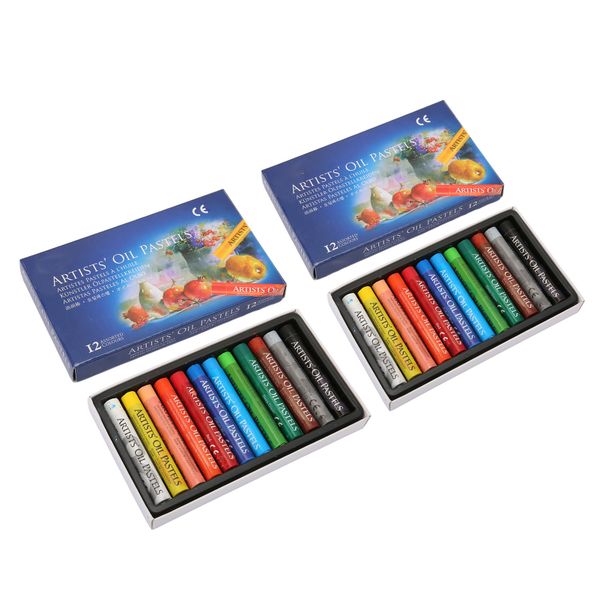 Soft Oil Pastels 24 Pack Vibrant Art Crayons