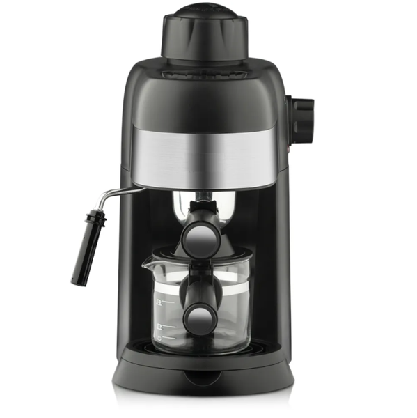 Small semi-automatic coffee maker for home use