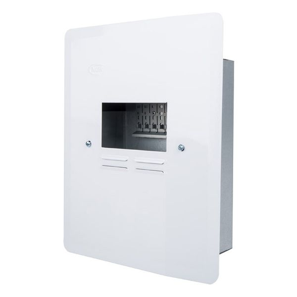 NUR - Mini Rail Distribution Board - 8 Way - Surface Metal - Bulk Pack of 2