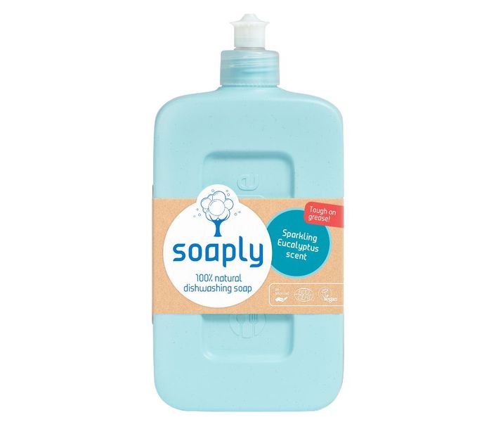 Soaply Natural Dishwashing Soap Sparkling Eucalyptus 500ml