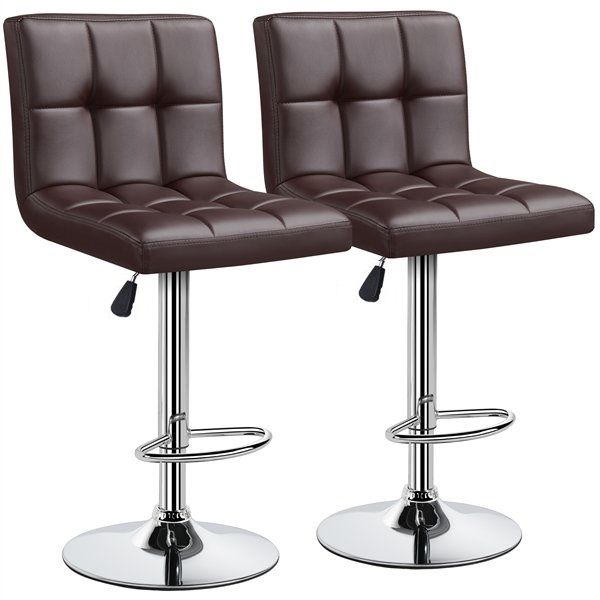 Bar Stools / Kitchen Counter Stools 2 Pack Brown Colour Shop Today