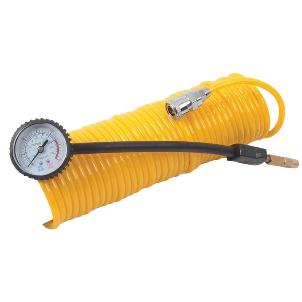 Extra Length Hose with Attachments for Air Compressor/Tyre Inflator
