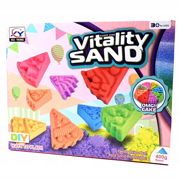 Reusable Moldable Play Sand for Kids - Non-Toxic &amp; Mess-Free