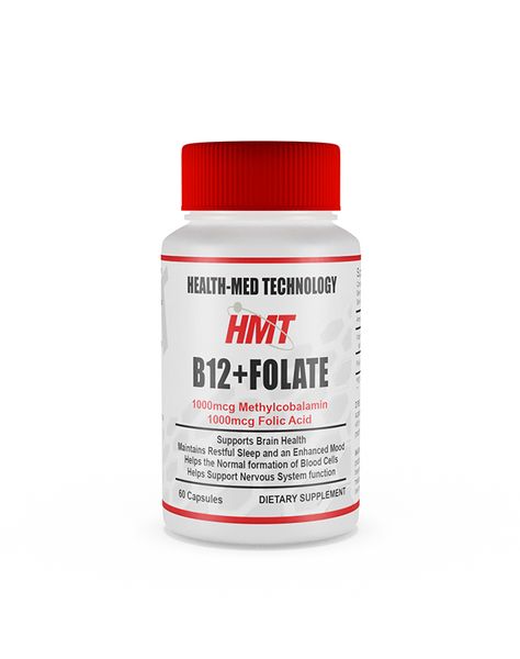 HMT Vitamin B12 + Folate (1000mcg) 60's