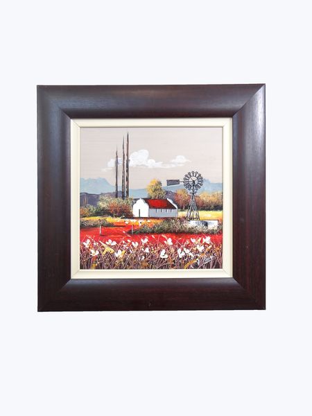 Exclusive Home Decor - Vibrant Landscape - Framed Acrylic Fine Art Painting