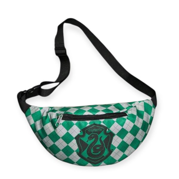 Harry Potter Slytherin Checkerboard Waist Bag - Multi-Functional Fanny Pack