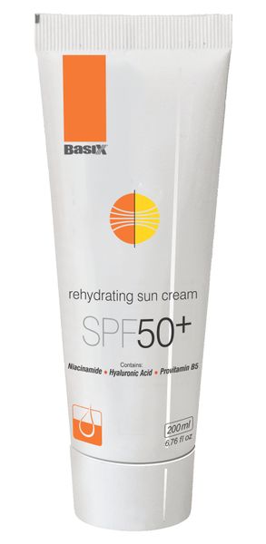 Basix SPF50+ Rehydrating Sun Cream - Anti-pigmentation, Dark Marks- 200ml