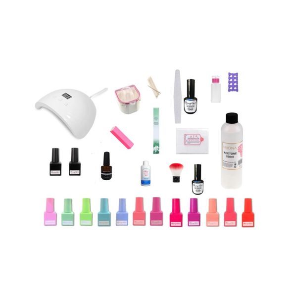 Professional UV Gel Summer Kit - 34 Pieces