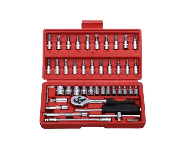 Grip Force 46PCS Car Repair Socket Wrench Tool Set