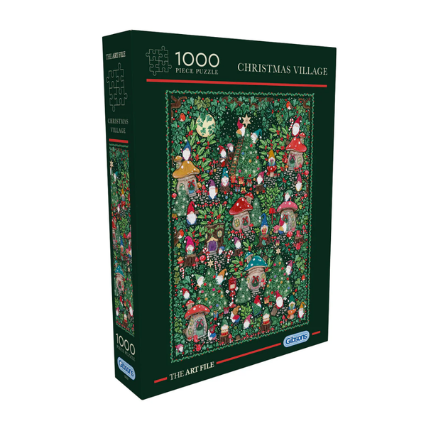 Gibsons - The Art File: Christmas Village - 1000 Piece Jigsaw Puzzle
