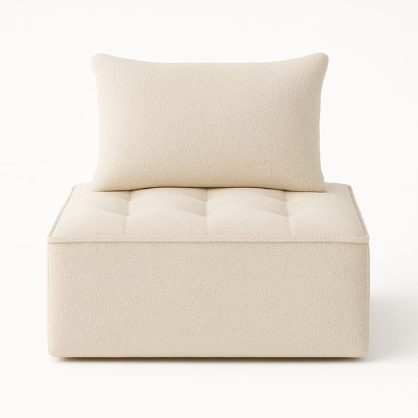 Bouclé Bliss Reading Chair Sofa