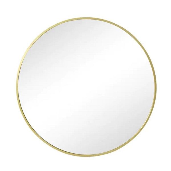 Round Mirror - Gold Frame - 600mm