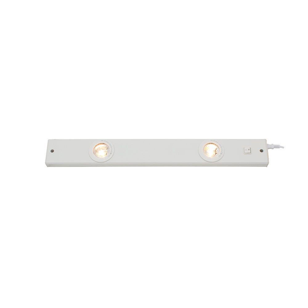 Eurolux Under Counter Light 555mm White 2 x 20w 2 Pack Shop