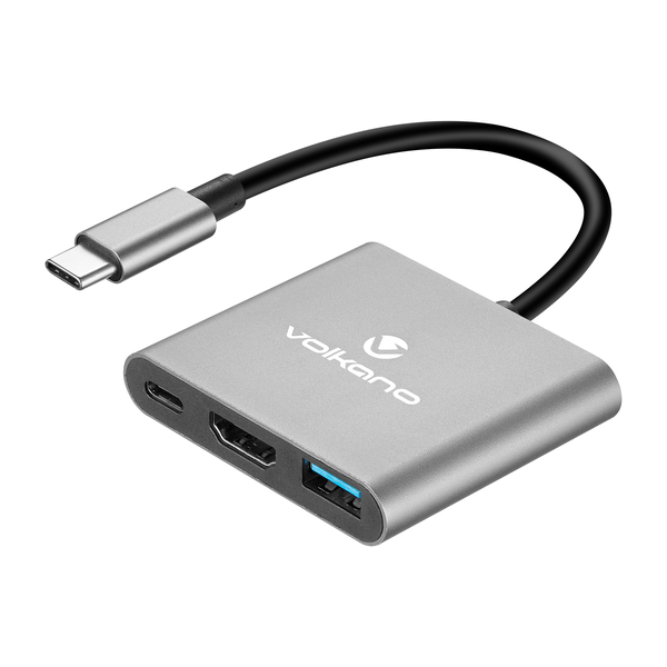 Volkano Expand Series 3-in-1 USB-C Hub with 4K HDMI &amp; 60W PD