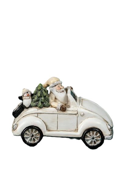 Santa In Buggy, 15x10cm