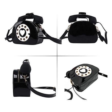 Retro outlet purse Telephone Shaped Women's Purses and Handbags Shoulder Bag Crossbody