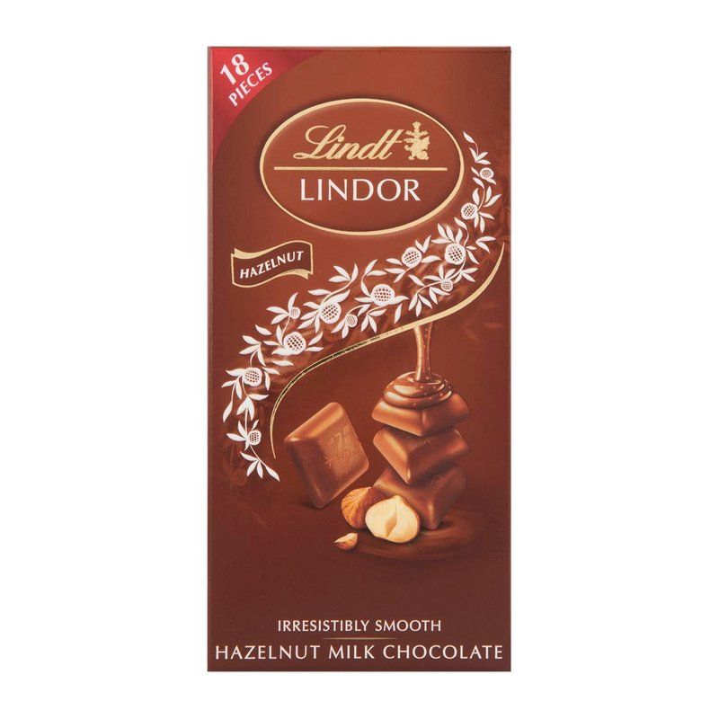 Lindt Lindor Singles Hazelnut Chocolate 100g 12 Pack Shop Today Get It Tomorrow 9301