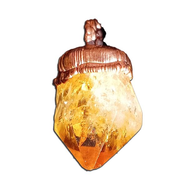 Radiant Citrine Crystal Pendant for Positivity and Abundance