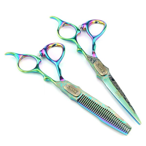 6 Inch Colorful Professional Hair Cutting Hair Salon Scissors