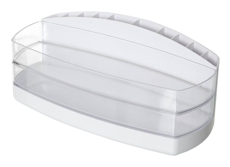 Umbra Compaca Cosmetic Organizer Clear &amp; White