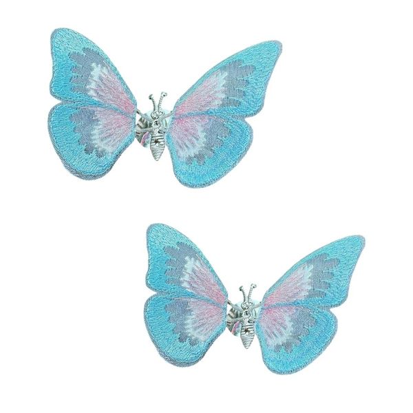 Moving Butterfly Car Air Outlet Decoration - Blue - 2 Pack