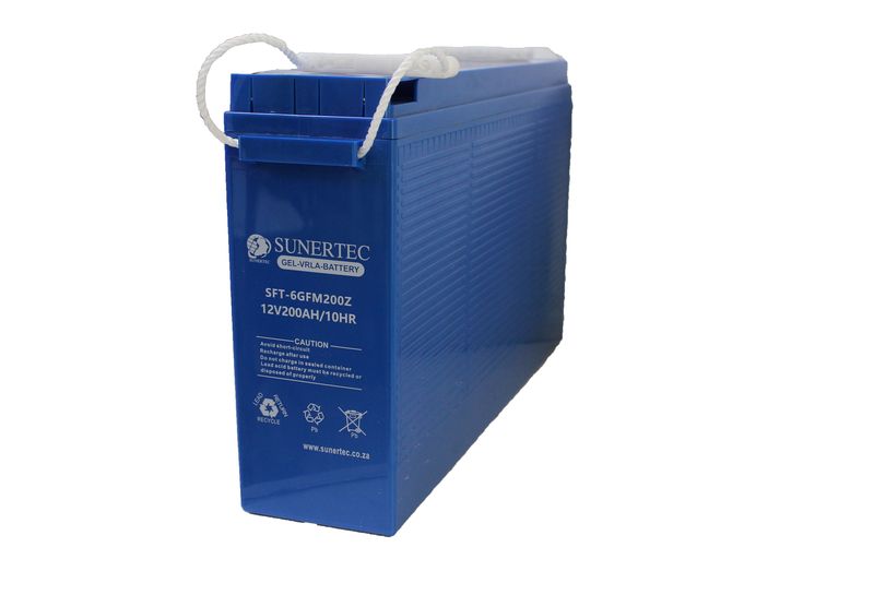 Slim Line Sunertec Gel Battery 200-12 (200AH 12V