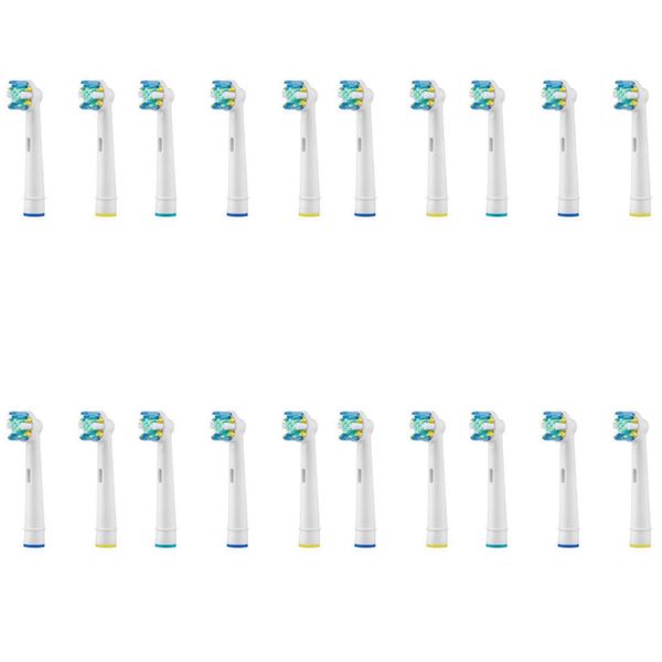 FTG Replacement Heads For Oral-B Floss Action Toothbrush - 20 Pack